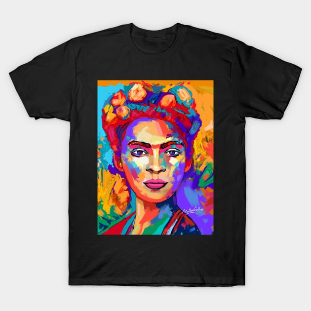 Frida Portrait Original Quality Painting T-Shirt by mailsoncello